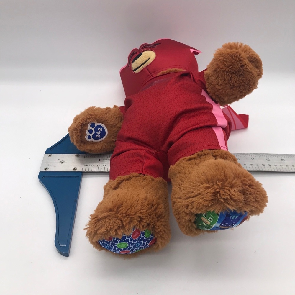 Build-A-Bear Workshop PJ Masks Owlette Bear Brown Red 17 IN Plush Stuffed Animal - Picture 7 of 14